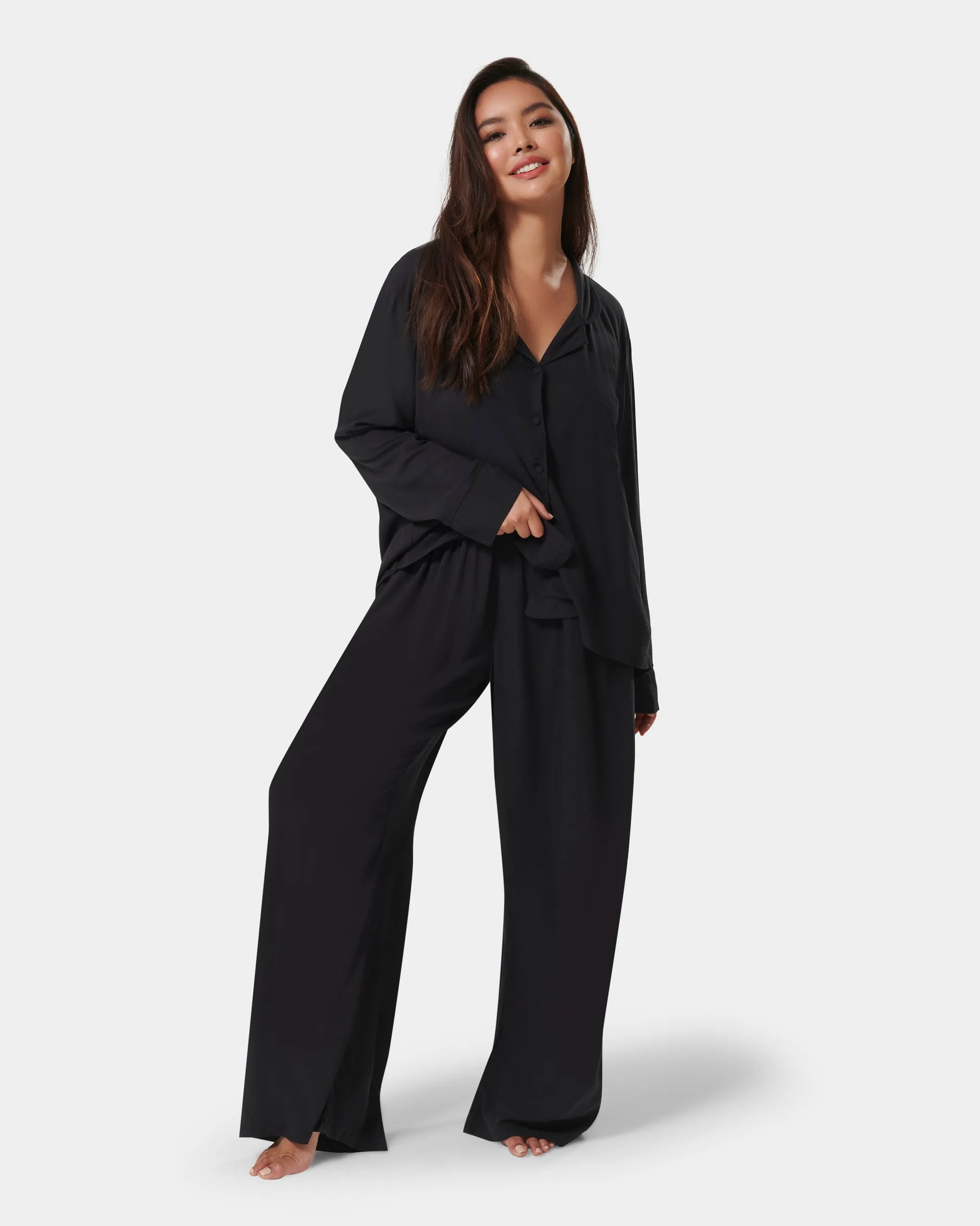 Tarcon Eco Viscose Long Pyjama Set Black