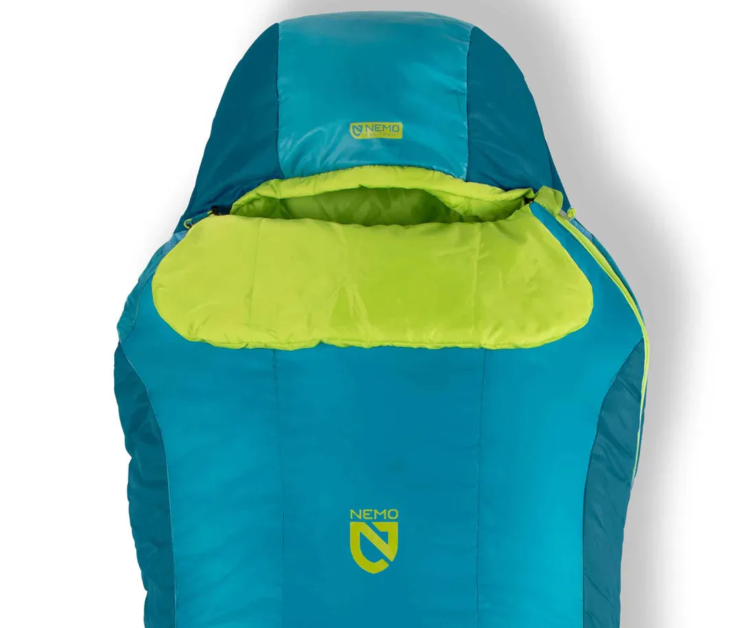 Tempo Men's Sleeping Bag, 35F - Regular, Spring Bud/Mayan Blue