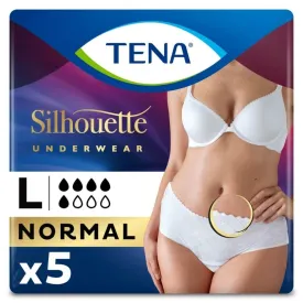 Tena Lady Silhouette Pants Normal Large - 6 Packs of 5 (Incontinence Pants)