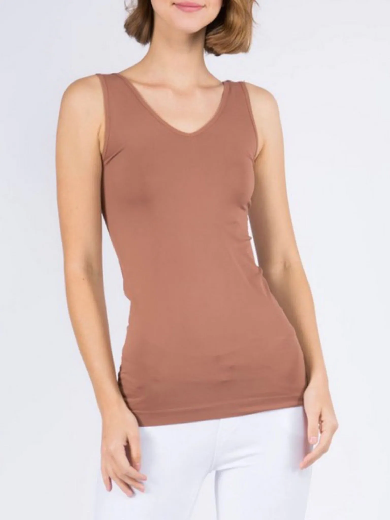 The Essential Reversible Tank - Mocha