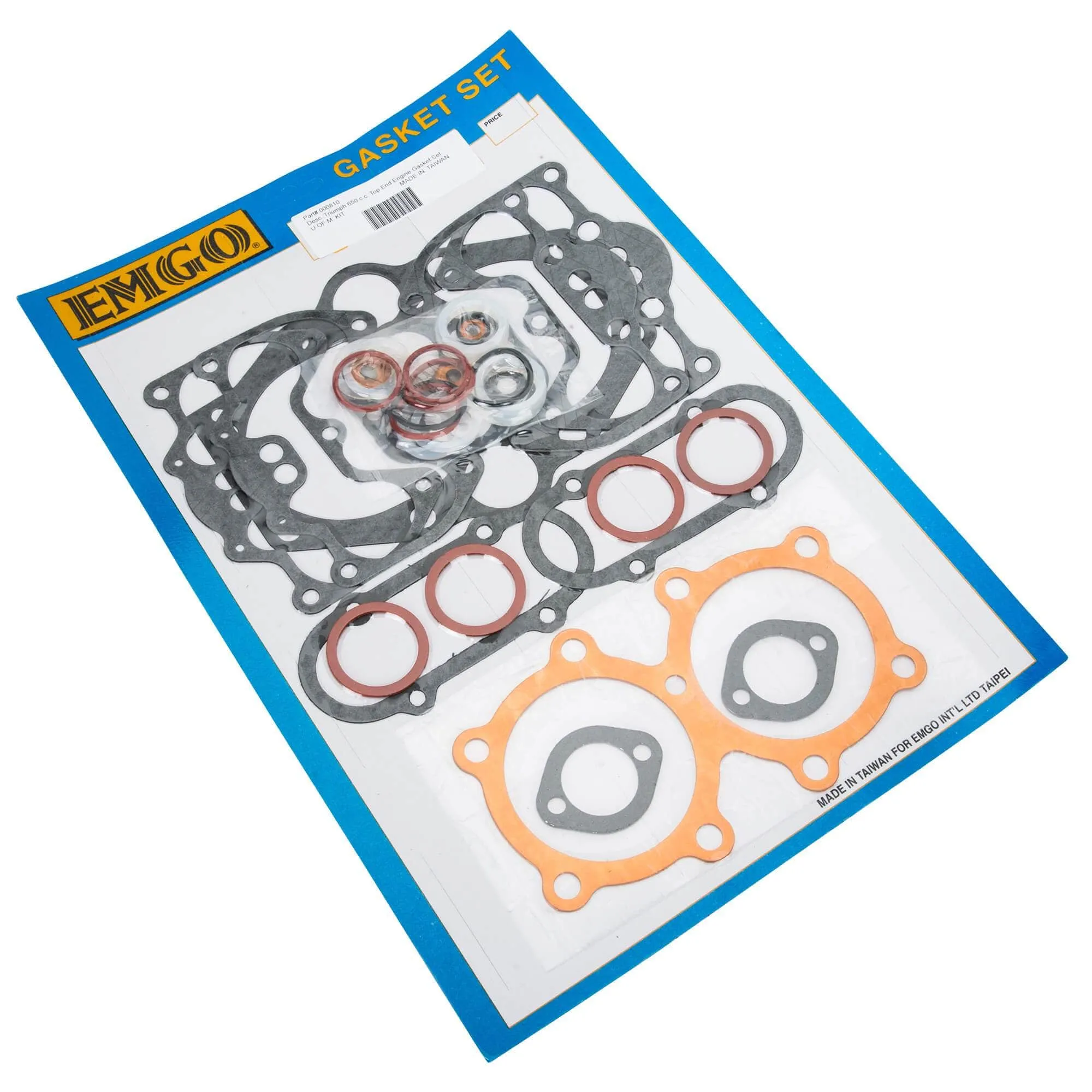 Top End Engine Gasket Set Triumph 650cc 1963-72 T120 Bonneville TR6 Tiger