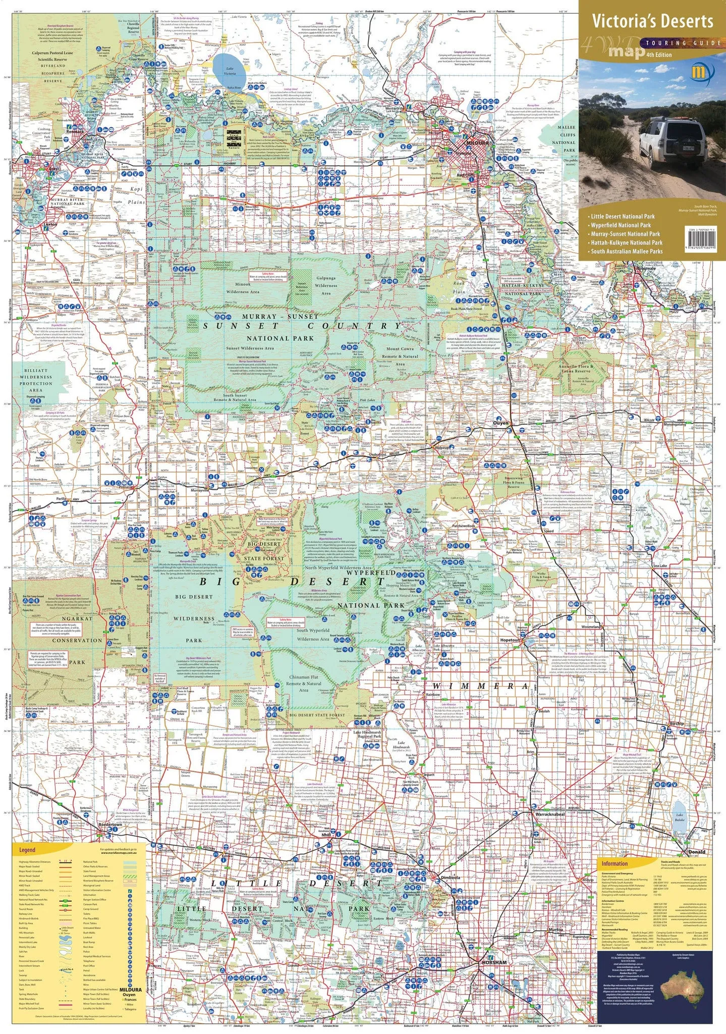 Victoria's Deserts 4WD Meridian Map