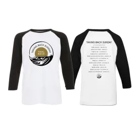 White/Black Logo Tour Baseball T-Shirt