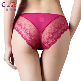 Women Sexy Lace Panties , Women's Low Waist Cotton Briefs Underwear G-Strings Thongs Tangas , Ladys Exotic Lingeries Intimates